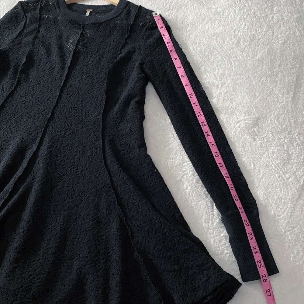 NWT Free People Black Crocheted - Picture 6 of 11